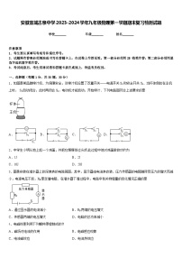 安徽宣城古泉中学2023-2024学年九年级物理第一学期期末复习检测试题含答案