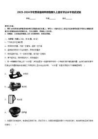 2023-2024学年贵州省桐梓县物理九上期末学业水平测试试题含答案