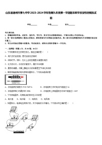 山东省德州市第七中学2023-2024学年物理九年级第一学期期末教学质量检测模拟试题含答案