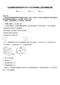 山东省德州市夏津实验中学2023-2024学年物理九上期末经典模拟试题含答案