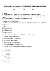 山东省济南市历下区2023-2024学年九年级物理第一学期期末质量检测模拟试题含答案