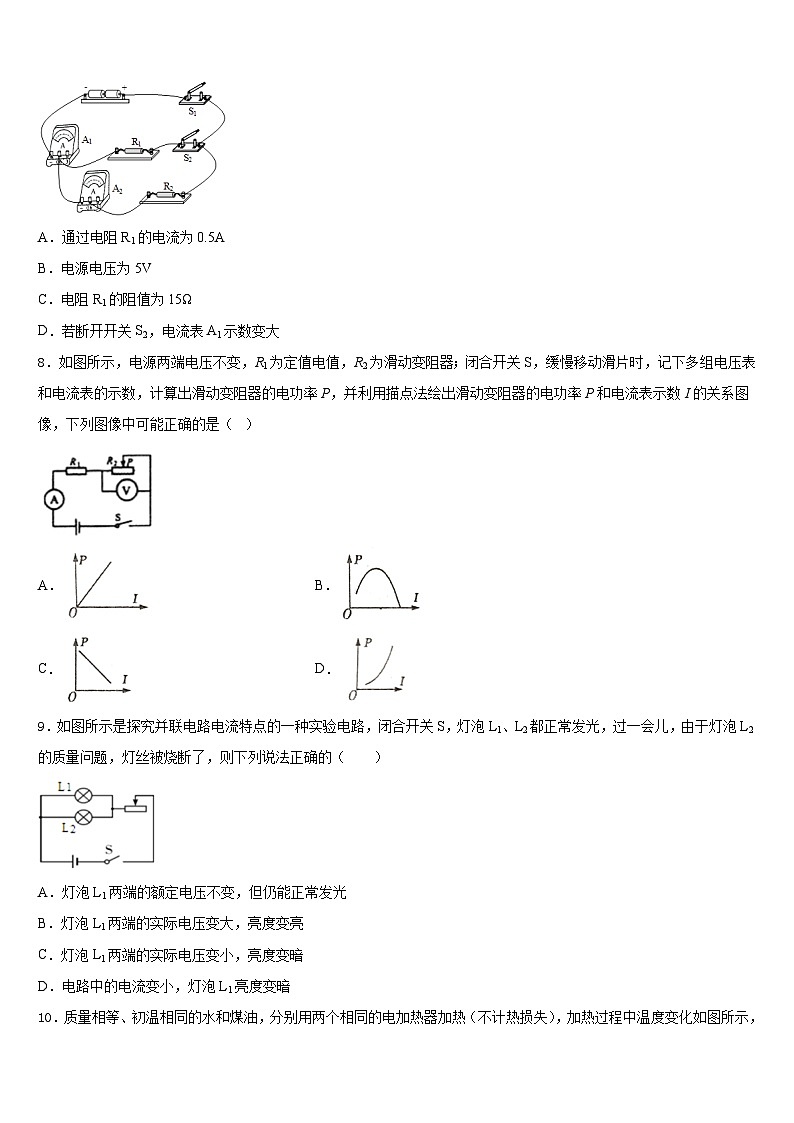 山东省泰安市泰山区大津口中学2023-2024学年物理九上期末经典试题含答案03