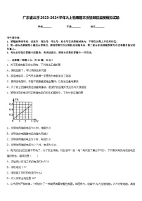 广东省云浮2023-2024学年九上物理期末质量跟踪监视模拟试题含答案