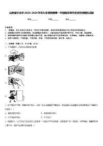 山西省长治市2023-2024学年九年级物理第一学期期末教学质量检测模拟试题含答案