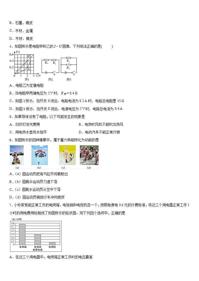 广东省佛山市禅城区2023-2024学年物理九上期末达标检测试题含答案第2页