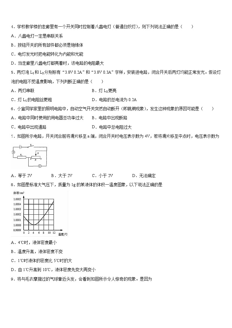 广东省揭阳市空港经济区2023-2024学年九上物理期末学业水平测试试题含答案第2页