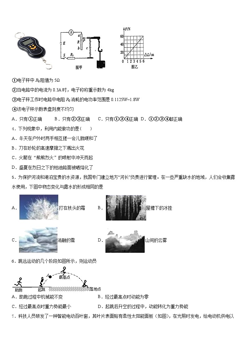 广东省河源市名校2023-2024学年九年级物理第一学期期末质量跟踪监视试题含答案第2页