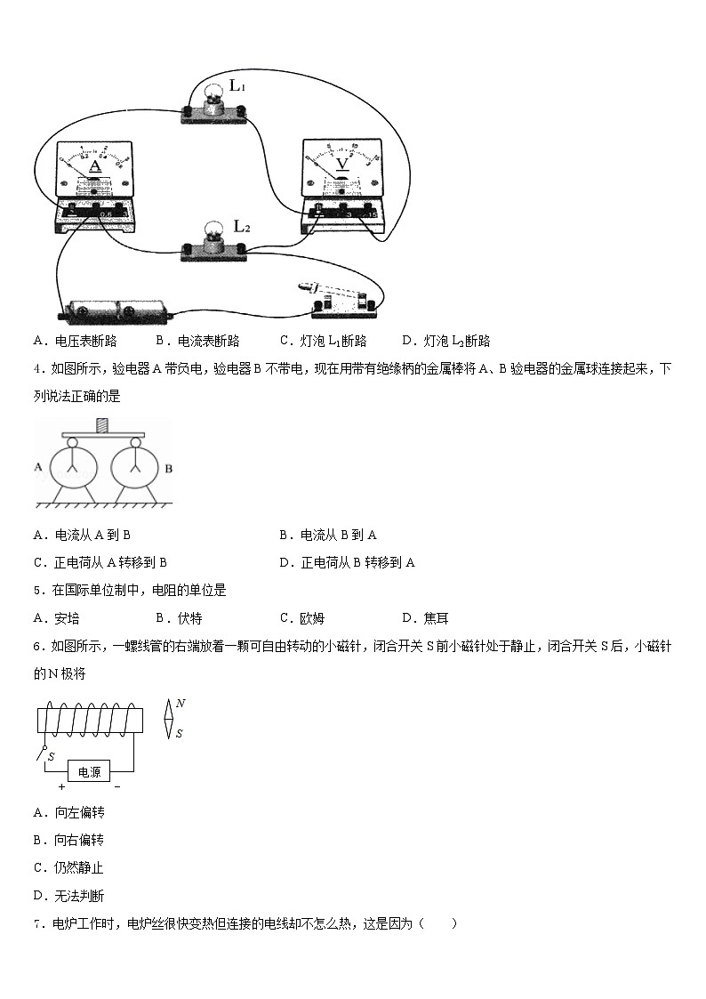 广西南宁市马山县2023-2024学年物理九年级第一学期期末检测模拟试题含答案第2页