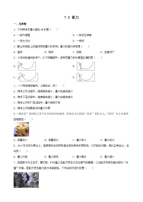 物理人教版7.3 重力课时作业