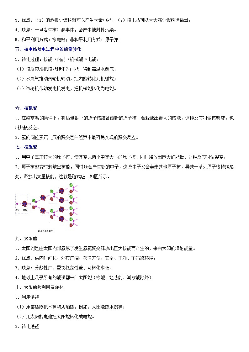 【分层训练】人教版初中物理 九年级全册 22+能源与可持续发展-练习02