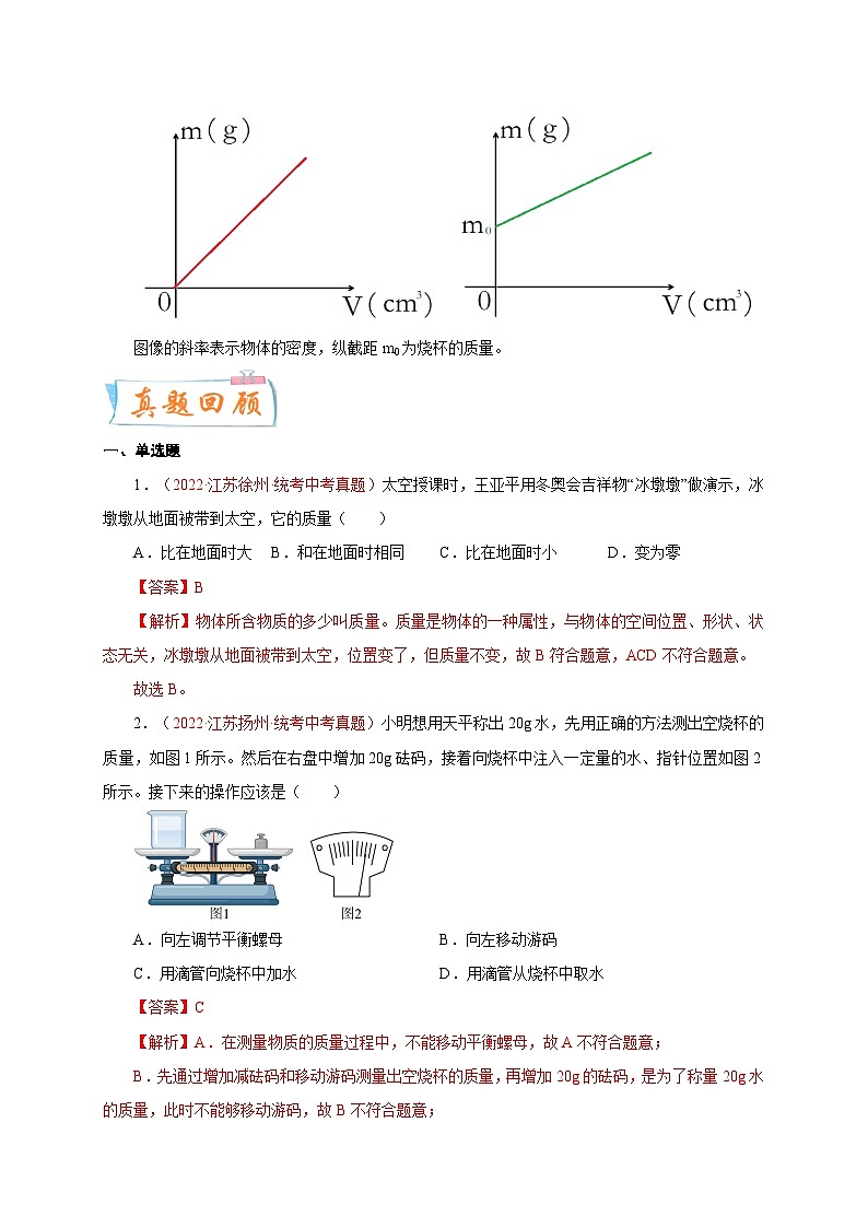 专题08   质量和密度  备战中考物理重难点题型专题突破（解析版）第2页