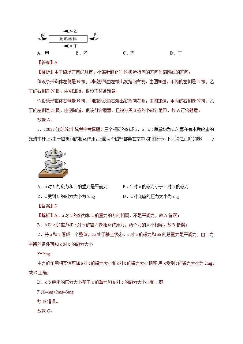 专题22   电和磁-备战中考物理重难点题型专题突破03