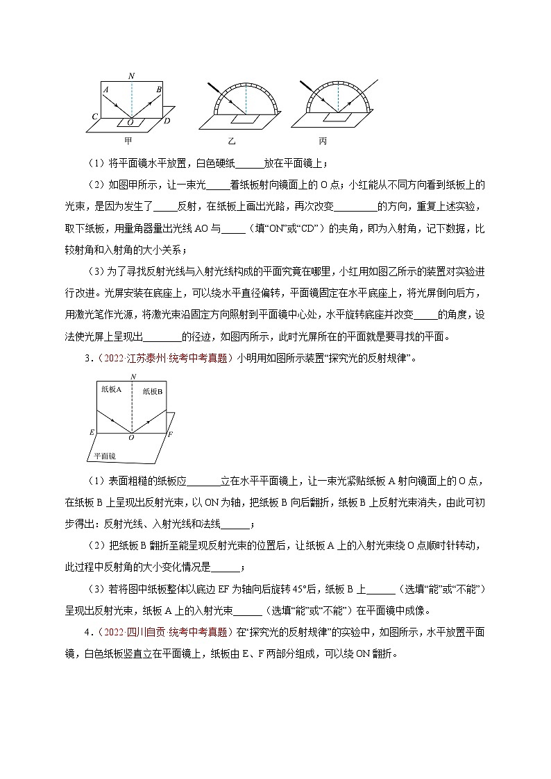 专题26   实验题——光  备战中考物理重难点题型专题突破（原卷版）第3页