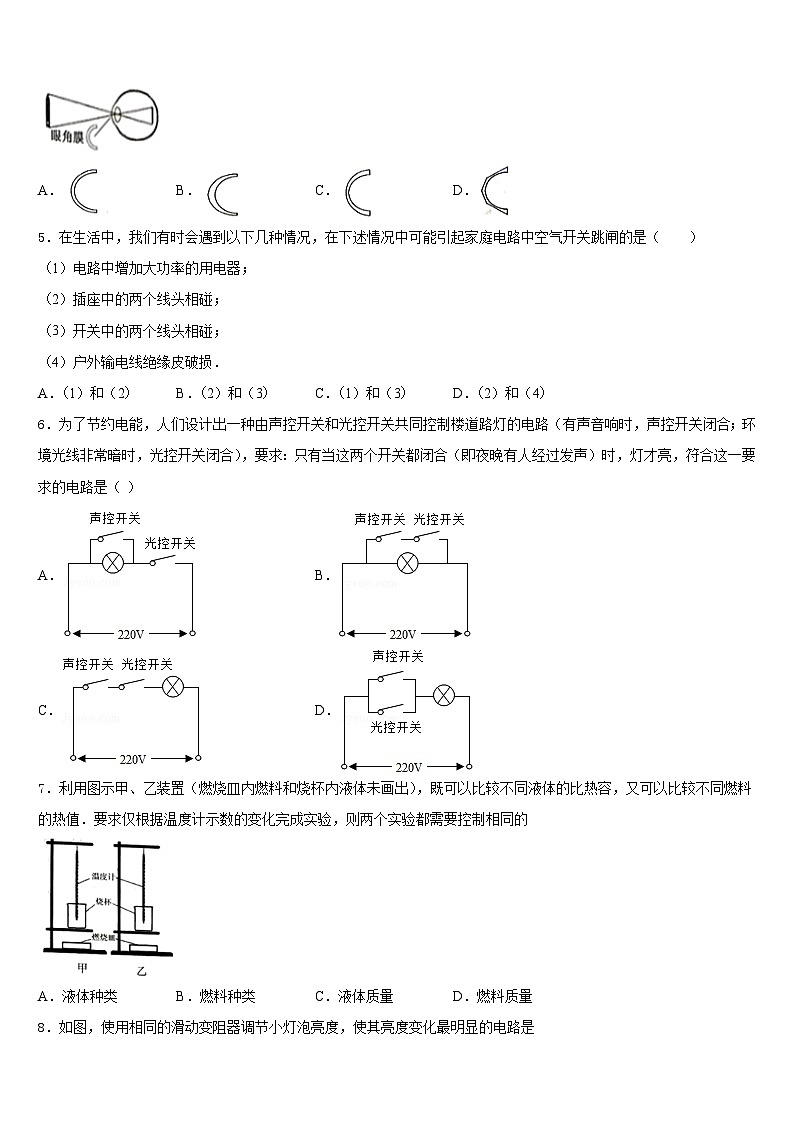 江苏省南京二十九中学2023-2024学年九年级物理第一学期期末达标检测模拟试题含答案第2页
