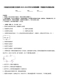 江西省吉安吉州区五校联考2023-2024学年九年级物理第一学期期末考试模拟试题含答案