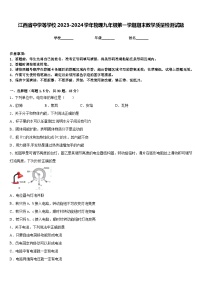 江西省中学等学校2023-2024学年物理九年级第一学期期末教学质量检测试题含答案