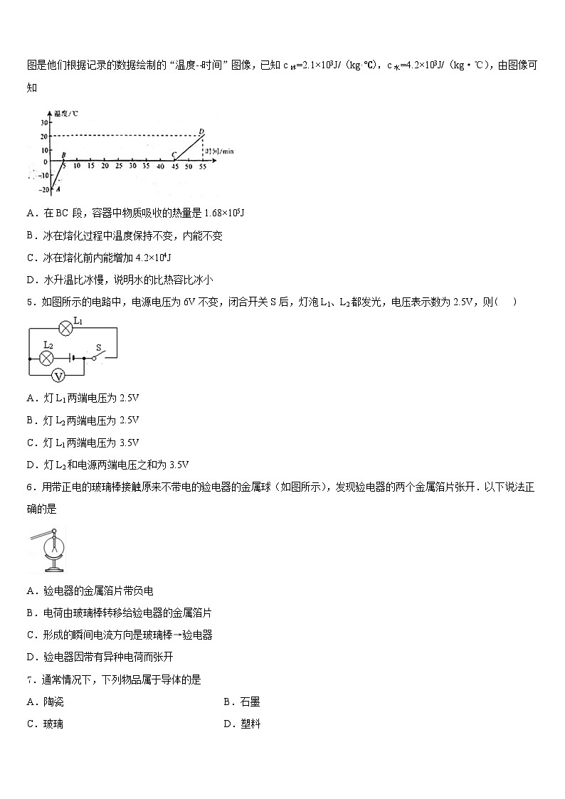 江西省南昌市进贤县2023-2024学年九上物理期末学业质量监测模拟试题含答案02