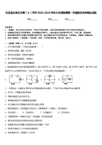 河北省石家庄市第二十二中学2023-2024学年九年级物理第一学期期末统考模拟试题含答案