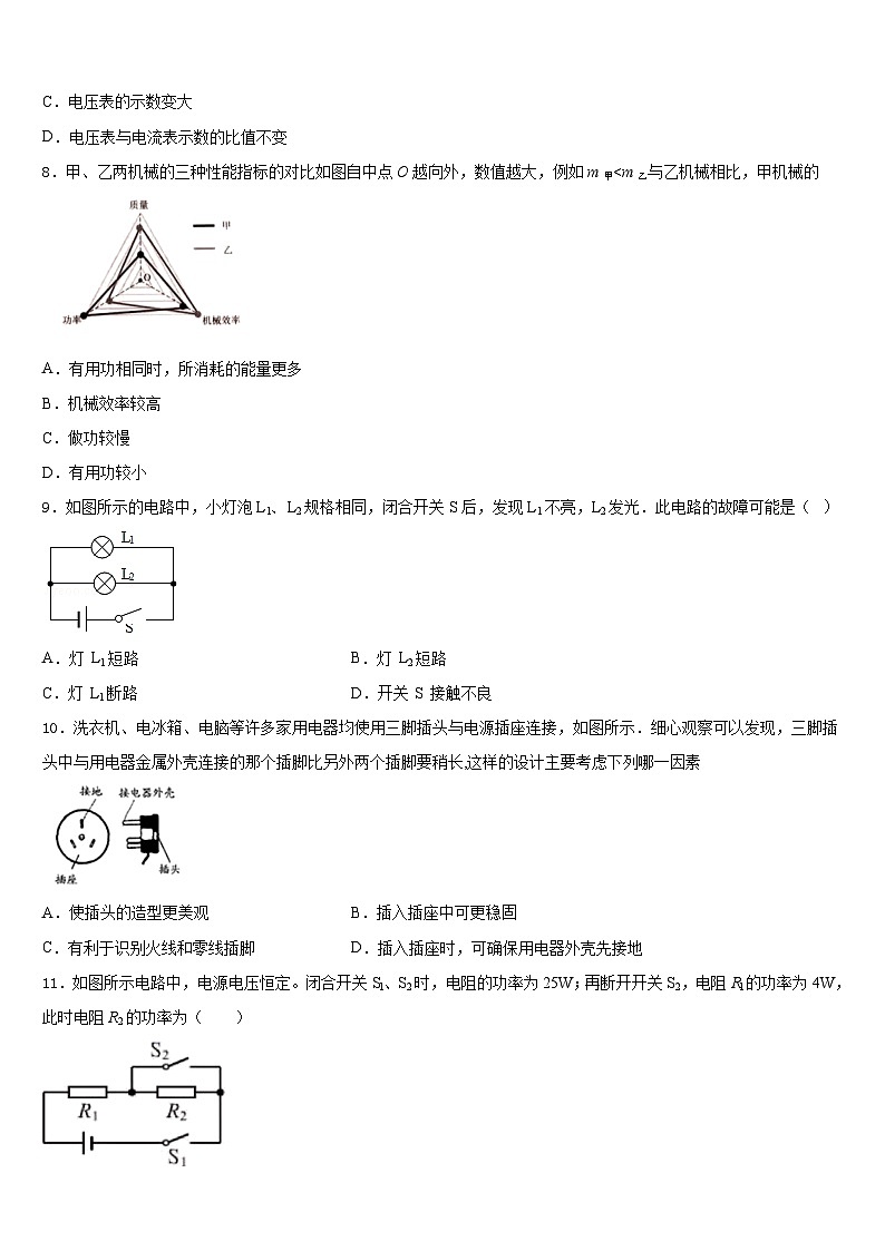 河南省洛阳市孟津县2023-2024学年九上物理期末预测试题含答案03