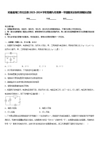 河南省周口市沈丘县2023-2024学年物理九年级第一学期期末达标检测模拟试题含答案