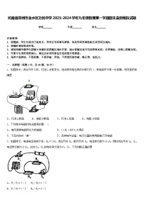 河南省郑州市金水区为民中学2023-2024学年九年级物理第一学期期末监测模拟试题含答案