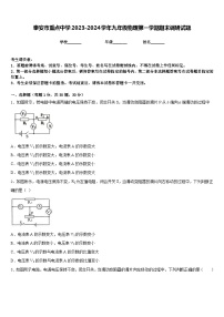 泰安市重点中学2023-2024学年九年级物理第一学期期末调研试题含答案