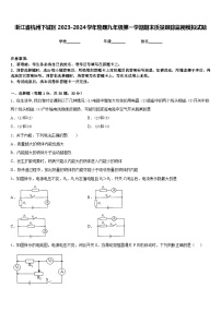 浙江省杭州下城区2023-2024学年物理九年级第一学期期末质量跟踪监视模拟试题含答案