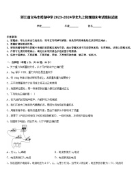 浙江省义乌市秀湖中学2023-2024学年九上物理期末考试模拟试题含答案