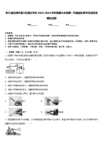 浙江省杭州市滨江区部分学校2023-2024学年物理九年级第一学期期末教学质量检测模拟试题含答案