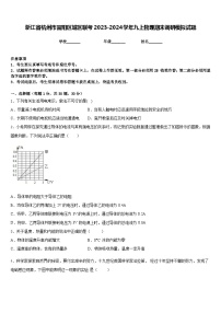 浙江省杭州市富阳区城区联考2023-2024学年九上物理期末调研模拟试题含答案