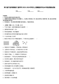 浙江省宁波市镇海区仁爱中学2023-2024学年九上物理期末学业水平测试模拟试题含答案