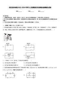 湖北宣恩椒园2023-2024学年九上物理期末质量跟踪监视模拟试题含答案