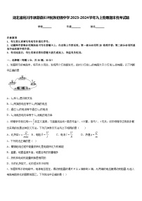 湖北省利川市谋道镇长坪民族初级中学2023-2024学年九上物理期末统考试题含答案