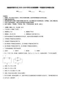 湖南省岳阳市九校2023-2024学年九年级物理第一学期期末统考模拟试题含答案