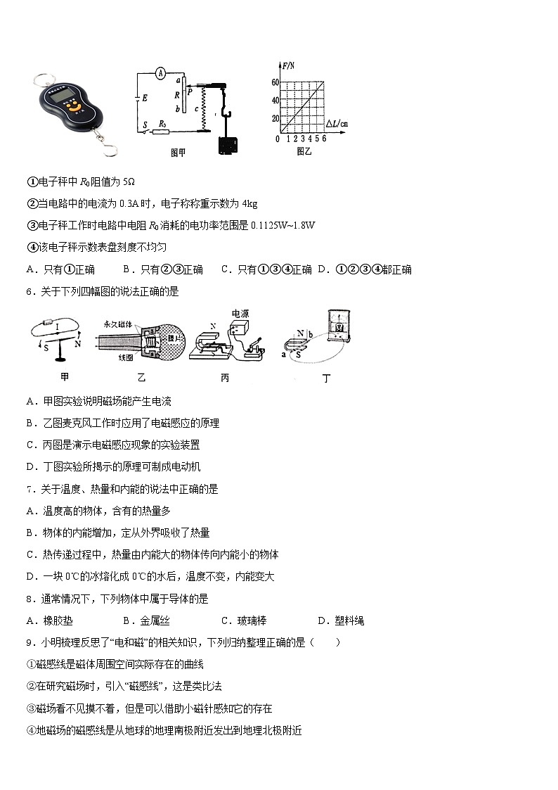 湖南省长沙市广益中学2023-2024学年物理九上期末监测模拟试题含答案第2页