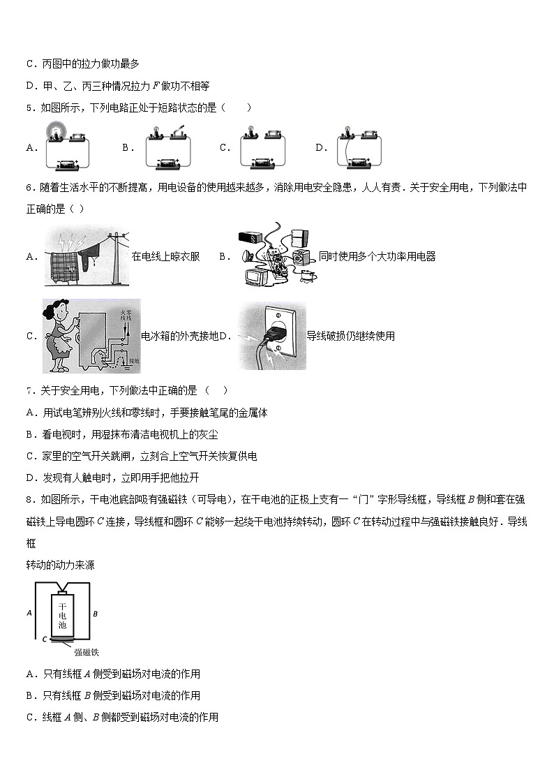 潮州市重点中学2023-2024学年九年级物理第一学期期末经典试题含答案第2页