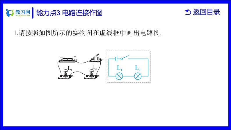 物理中考复习考点研究 第十四讲 电路及其作图 能力点3 电路连接作图 PPT课件第3页