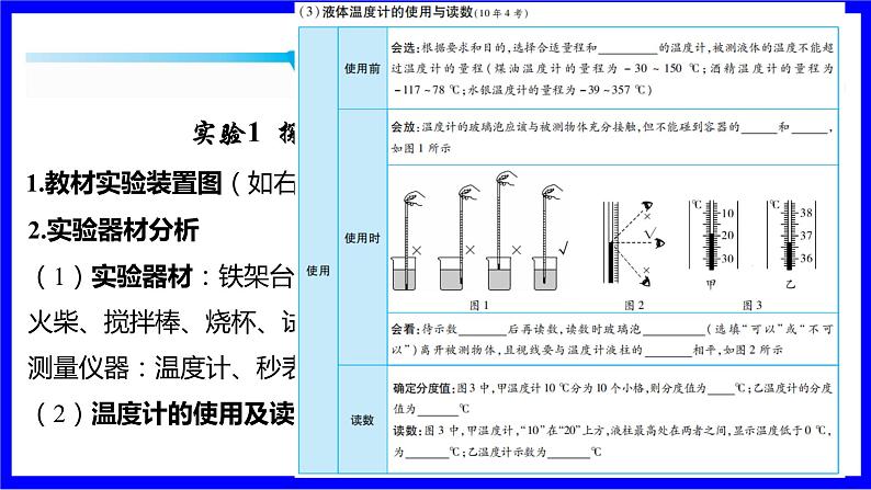 物理中考复习考点研究 模块三 热学  命题点3 物态变化实验（10年2考） PPT课件第5页