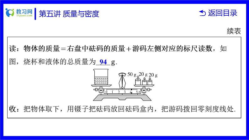 物理中考复习考点研究  第五讲 质量与密度 PPT课件第7页