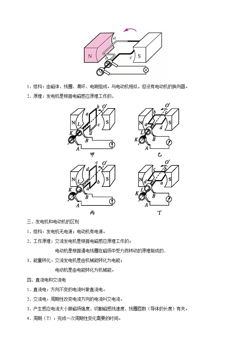 16.5电磁感应 发电机-2023-2024学年九年级物理下册同步精品讲义及练习02