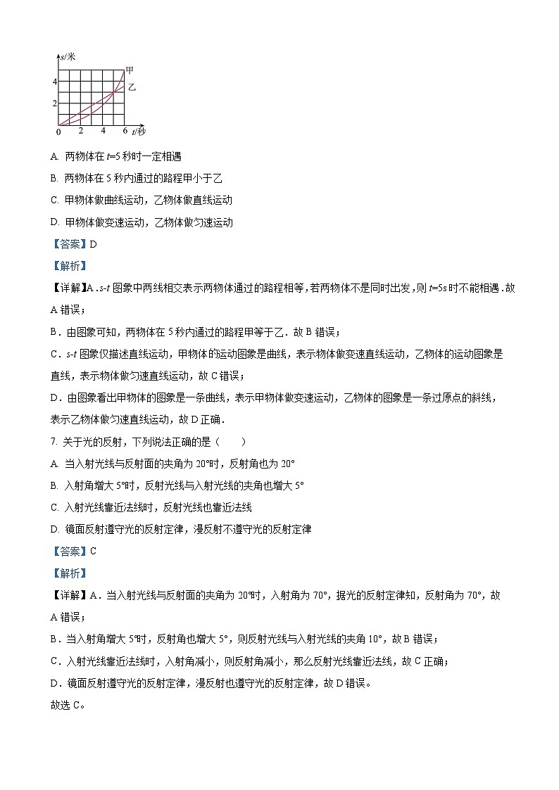 湖南省衡阳市外国语学校等2023-2024学年八年级上学期期末联考物理试题03