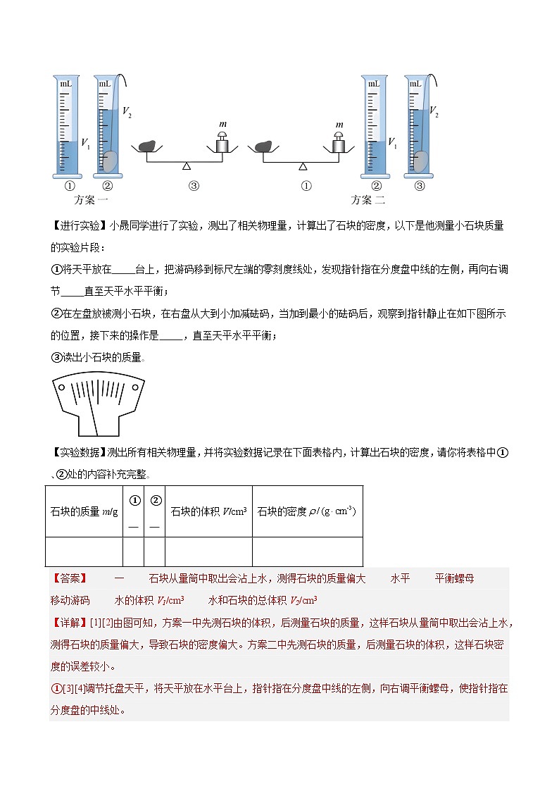 专题07 质量与密度-5年（2019-2023）中考1年模拟物理分项汇编（江西专用）03