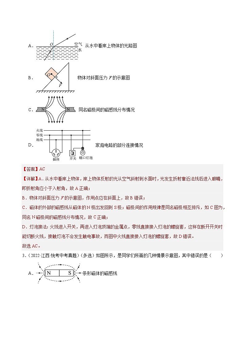 专题19 图像和作图-5年（2019-2023）中考1年模拟物理分项汇编（江西专用）02