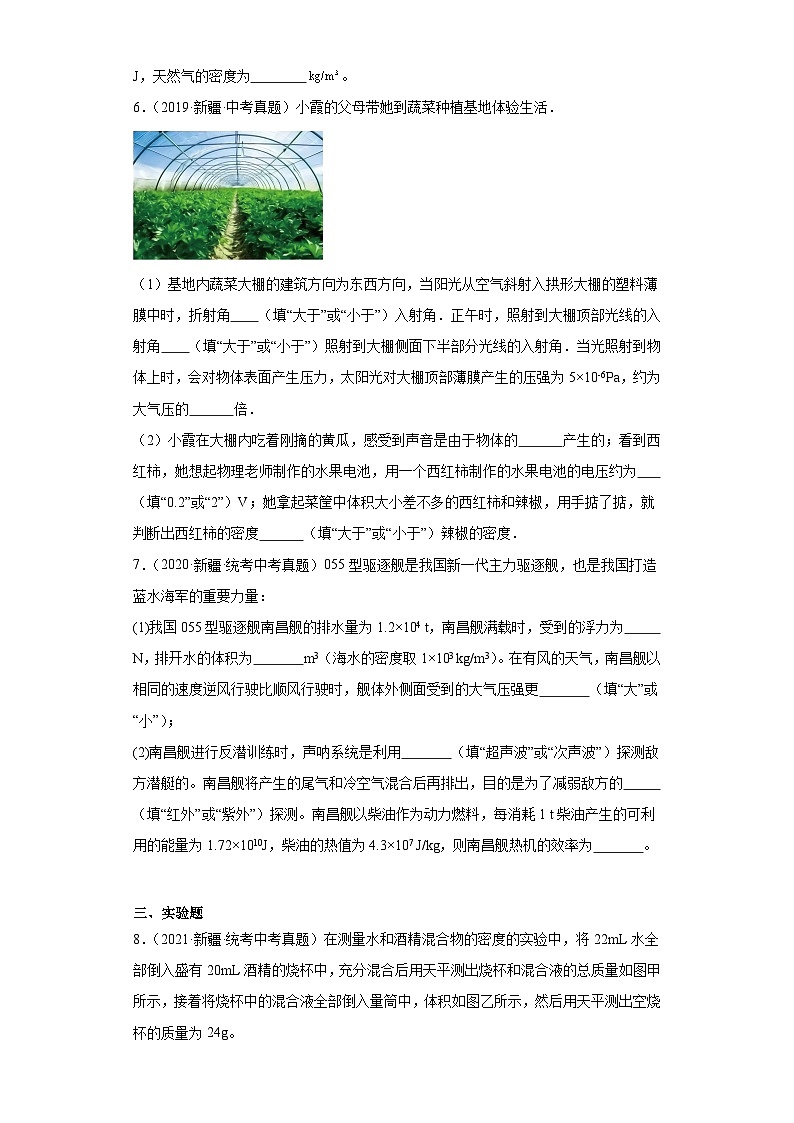 专题06 质量和密度(原卷版)第2页