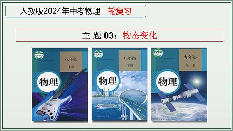 《2024年人教版中考物理一轮复习课件（全国通用）》+主题03：物态变化+课件第1页