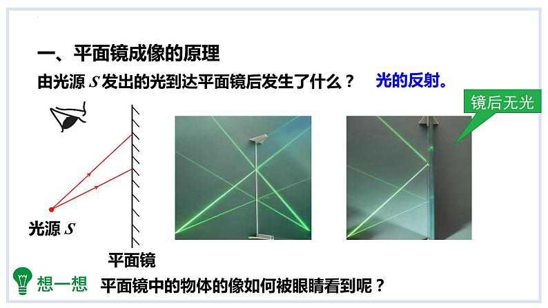 5.3学生实验：探究——平面镜成像的特点课时2平面镜成像特点及应用课件2023-2024学年度北师大版物理八年级上册第6页