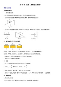 第09章 压强（高频考点精讲）-最新中考物理一轮复习高频考点精讲与易错题精选（全国通用）