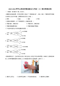 2023-2024学年山东省济南高新区九年级（上）期末物理试卷（含解析）