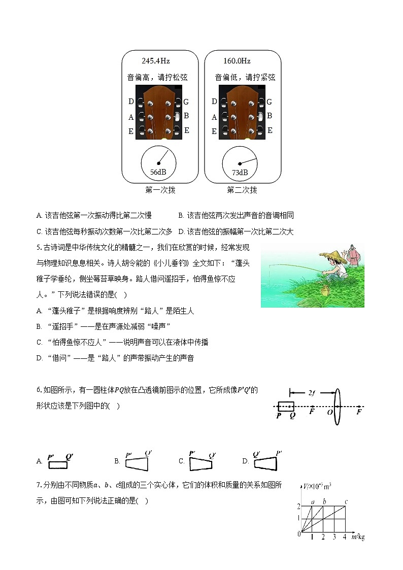 2023-2024学年广东省汕头市潮阳区八年级（上）期末物理试卷（含解析）第2页
