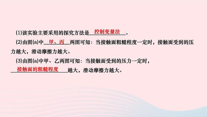 2024八年级物理下册第八章运动和力专题二探究影响摩擦力的因素作业课件新版新人教版第3页